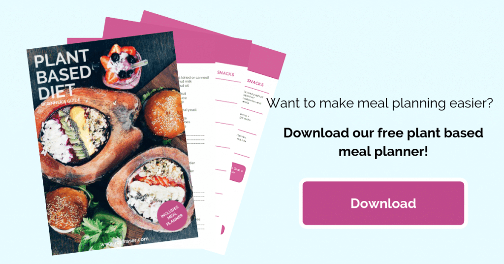 Want to make meal planning easier? Download our free plant based meal planner. 